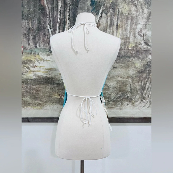 Urban Outfitters Urban Renewal Remade Terrycloth Halter Top M/L NWT - Picture 4 of 10